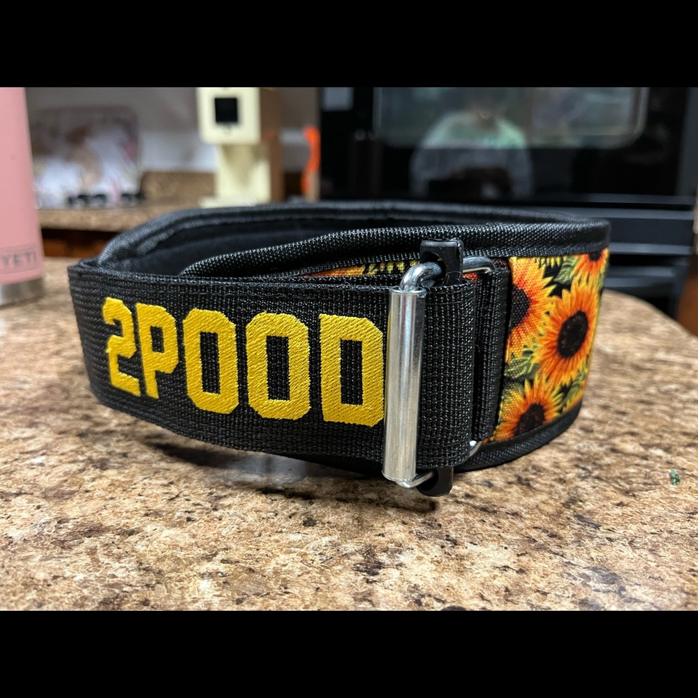 2POOD sunflower lifting belt custom size 4xs